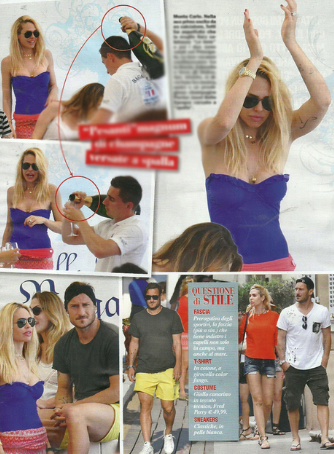 Totti e Ilary Blasi (foto Chi) Totti e Ilary Blasi (foto Chi)