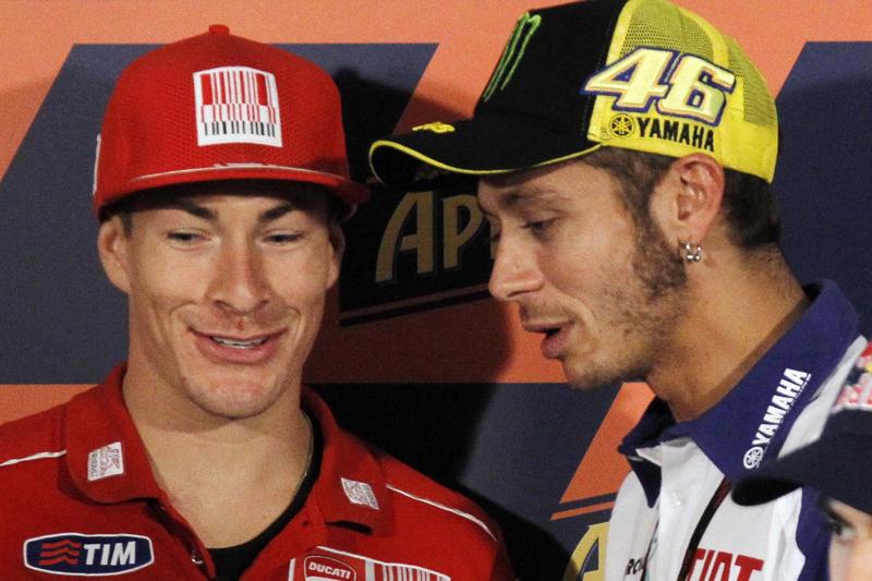 Valentino Rossi e Nicky Hayden Valentino Rossi e Nicky Hayden