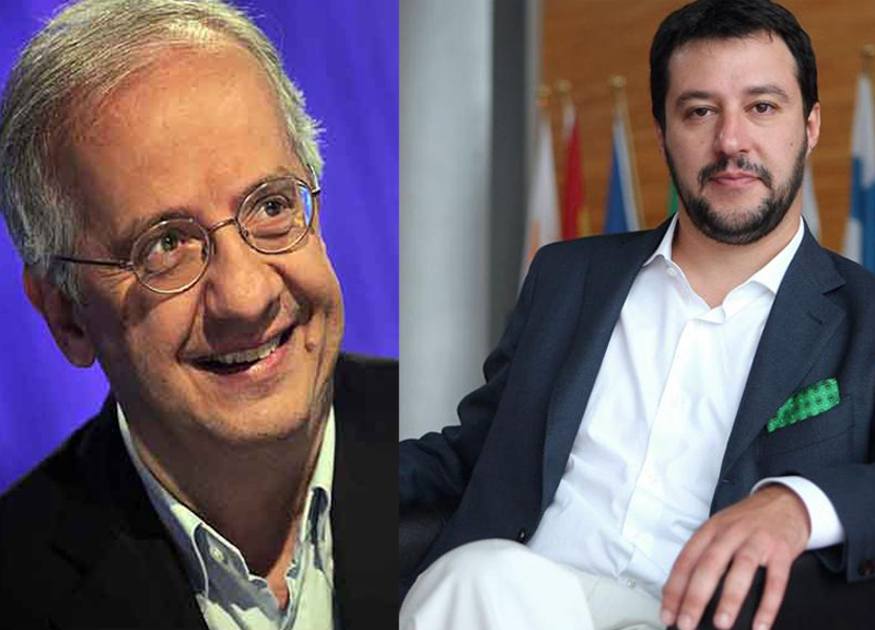 Veltroni e Salvini Veltroni e Salvini