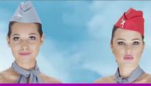 Hostess nude per lo spot della compagnia aerea!