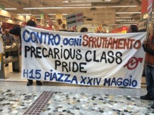Primo Maggio a Milano: la protesta del collettivo Zam