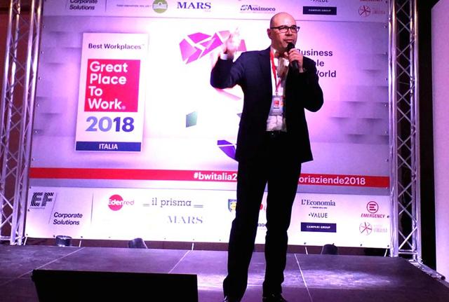 Alessandro Zollo, Amministratore Delegato di Great Place to Work®, che ha annunciato la classifica delle aziende Best Workplaces 2018. Alessandro Zollo, Amministratore Delegato di Great Place to Work®, che ha annunciato la classifica delle aziende Best Workplaces 2018.
