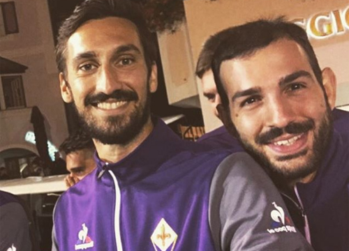 Saponara con Astori (Instagram)