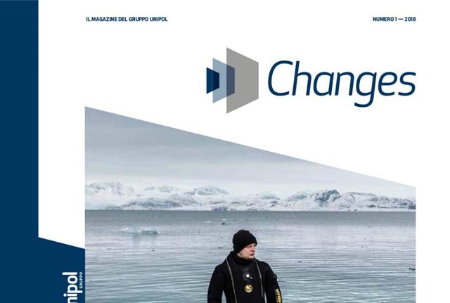 La copertina del primo nunero di Changes magazine, dedicato al climate change. La copertina del primo nunero di Changes magazine, dedicato al climate change.