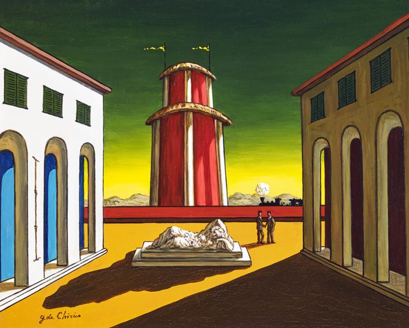 Giorgio De Chirico - Piazza d'Italia, 1930, olio su tela Giorgio De Chirico - Piazza d'Italia, 1930, olio su tela