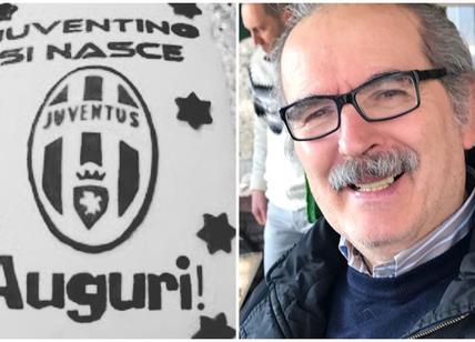Lamberto Sposini festeggia 66 anni con torta della Juventus - SPOSINI LE FOTO
