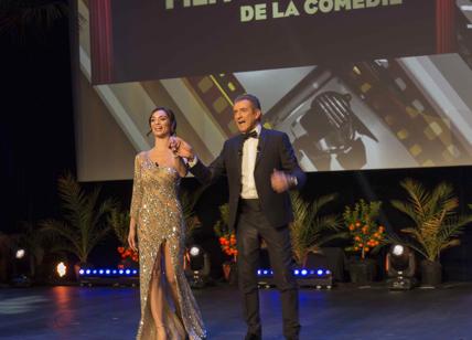 Lorella Boccia al Festival di Montecarlo con Ezio Greggio