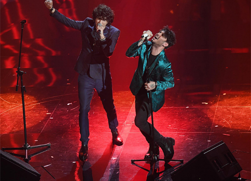 Meta-Moro (Sanremo 2018) Foto Lapresse Meta-Moro (Sanremo 2018) Foto Lapresse