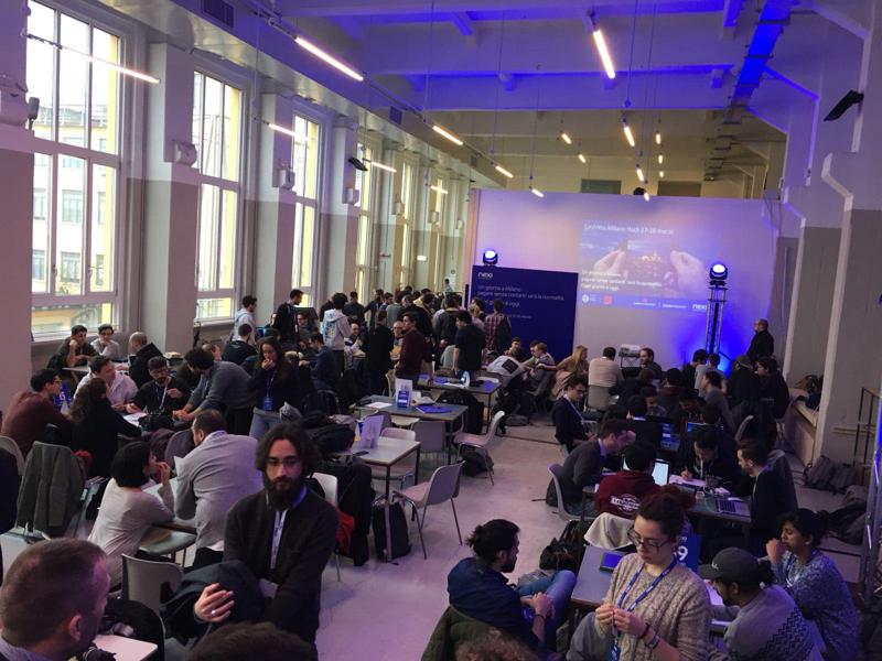 81 partecipanti al lavoro per 26 ore al Cashless Milano Hack, l’hackathon organizzato da Nexi in collaborazione con Cariplo Factory e Codemotion. 81 partecipanti al lavoro per 26 ore al Cashless Milano Hack, l’hackathon organizzato da Nexi in collaborazione con Cariplo Factory e Codemotion.