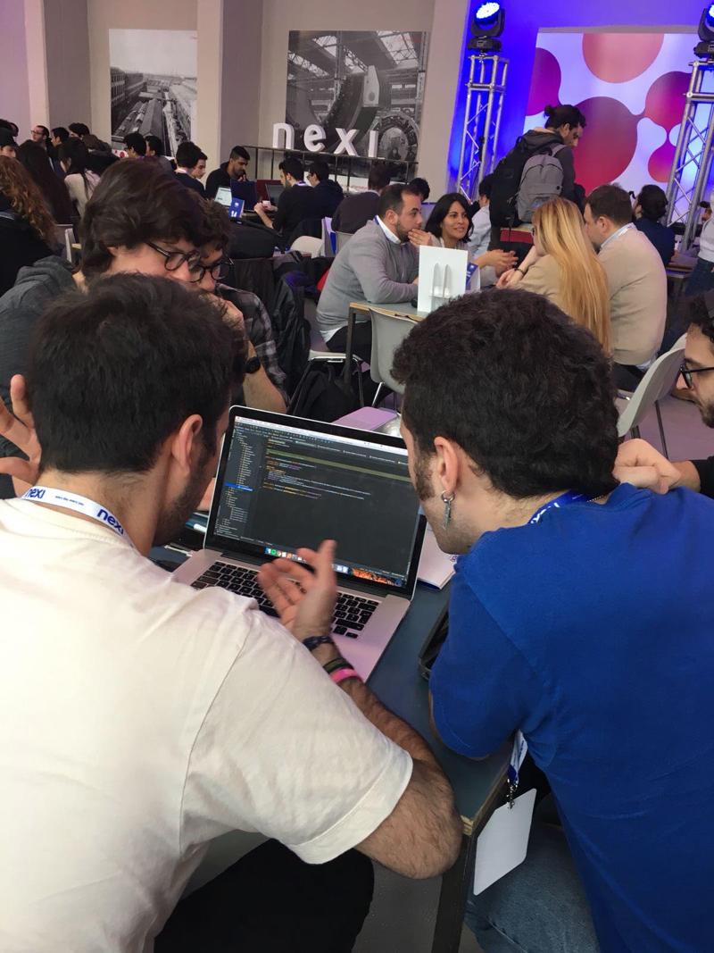 81 partecipanti al lavoro per 26 ore al Cashless Milano Hack, l’hackathon organizzato da Nexi in collaborazione con Cariplo Factory e Codemotion. 81 partecipanti al lavoro per 26 ore al Cashless Milano Hack, l’hackathon organizzato da Nexi in collaborazione con Cariplo Factory e Codemotion.