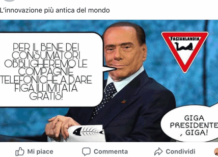 Elezioni 2018, l'esilarante vignetta su Berlusconi. Foto