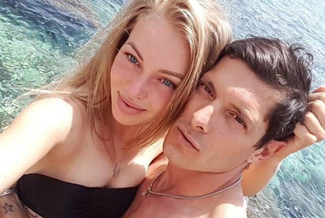 ALDO MONTANO E LA MOGLIE OLGA PLACHINA (Instagram)