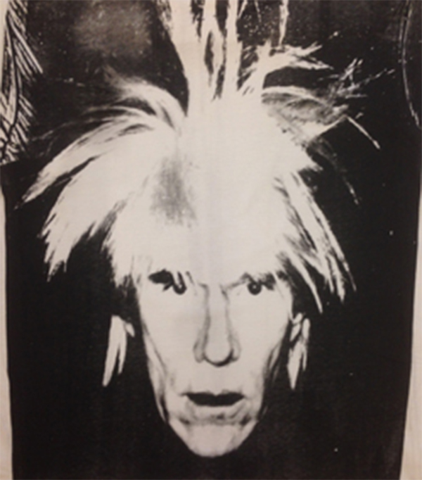 Andy Warhol Self Portrait, 1986 Serigrafia su cotone (t-shirt), 70x60 cm Collezione privata, Monaco (MC) © The Andy Warhol Foundation for the Visual Arts Inc. by SIAE 2018 per A. Warhol Andy Warhol Self Portrait, 1986 Serigrafia su cotone (t-shirt), 70x60 cm Collezione privata, Monaco (MC) © The Andy Warhol Foundation for the Visual Arts Inc. by SIAE 2018 per A. Warhol