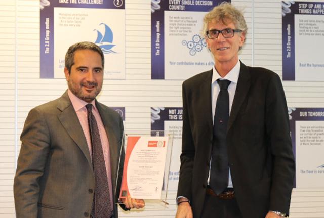 Da sinistra: Pierroberto Folgiero , Amministratore Delegato Gruppo Maire Tecnimont , ed Ettore Pollicardo , Presidente e Amministratore Delegato Bureau Veritas Italia