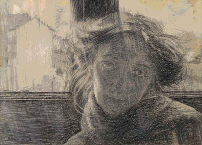 Boccioni - controluce, 1910 Boccioni - controluce, 1910
