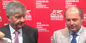 Assicurazioni Generali Ceo Philippe Donnet presidente Gabriele Galateri video