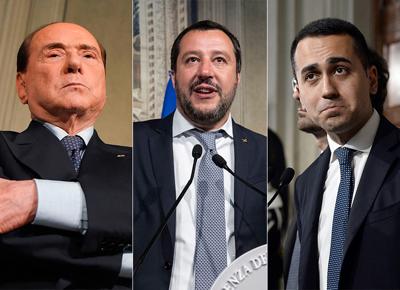 Berlusconi salvini di maio ape