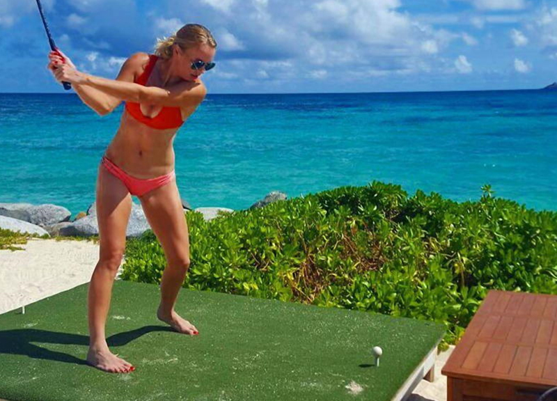 Caroline Wozniacki golf girl ragazza donna ape