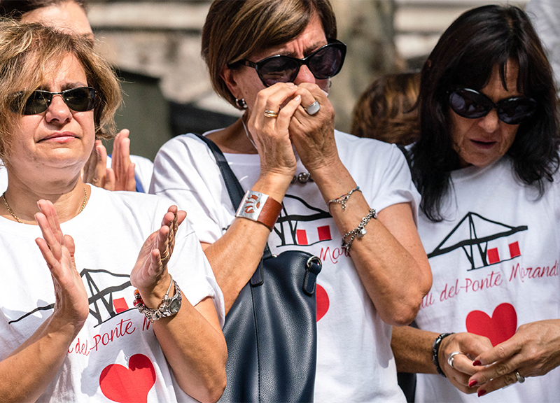 Commemorazione ponte morandi ape 2