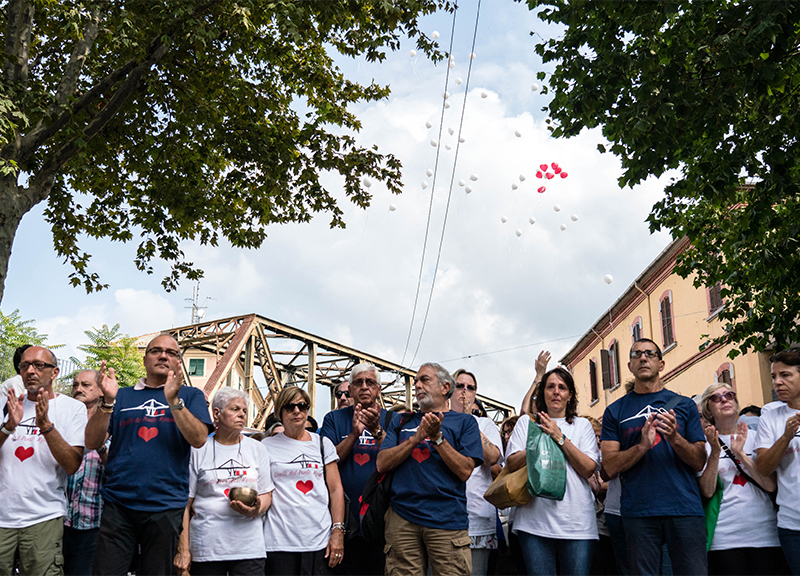 Commemorazione ponte morandi ape 3