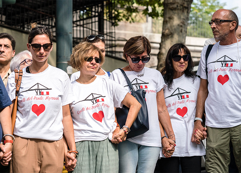 Commemorazione ponte morandi ape 4