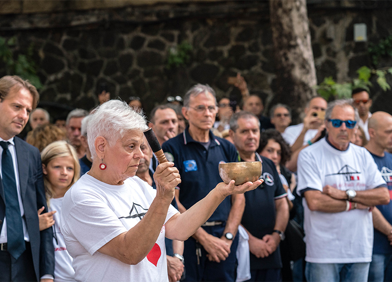 Commemorazione ponte morandi ape