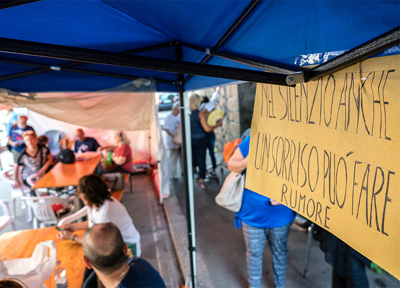 Commemorazione ponte morandi ape 7