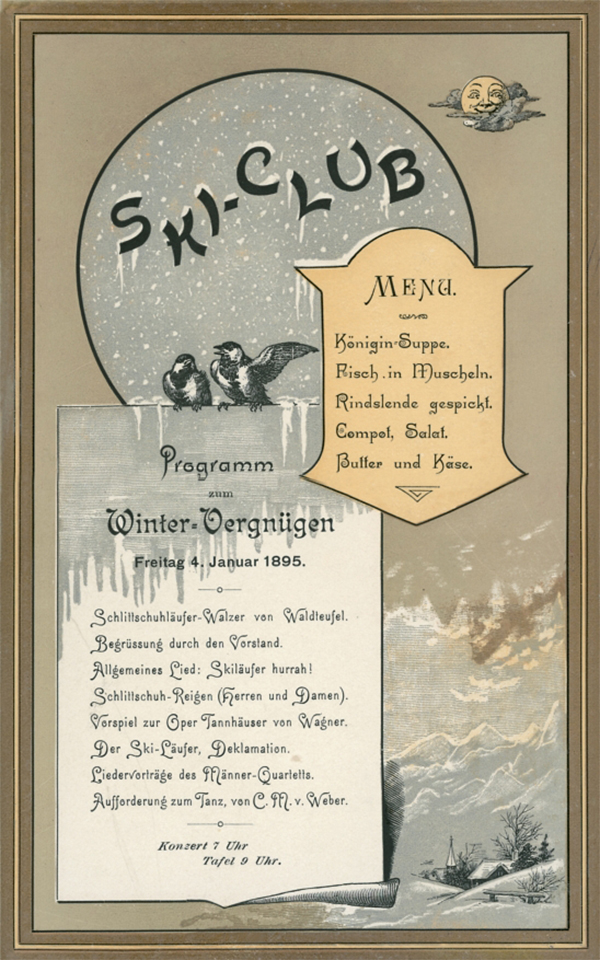 SKI-CLUB, 1895. SKI-CLUB, 1895.