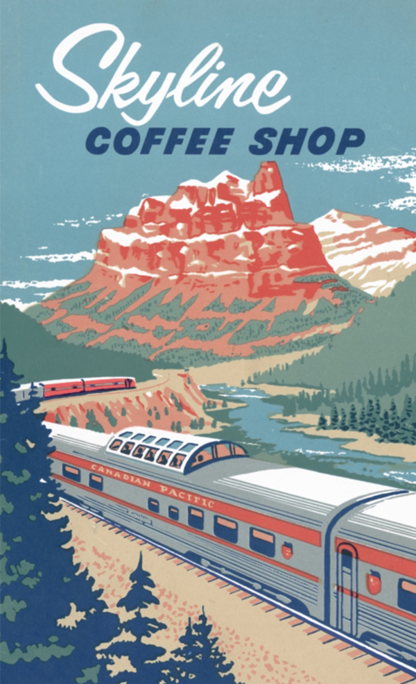 CANADIAN PACIFIC – SKYLINE COFFEE SHOP, 1959. CANADIAN PACIFIC – SKYLINE COFFEE SHOP, 1959.