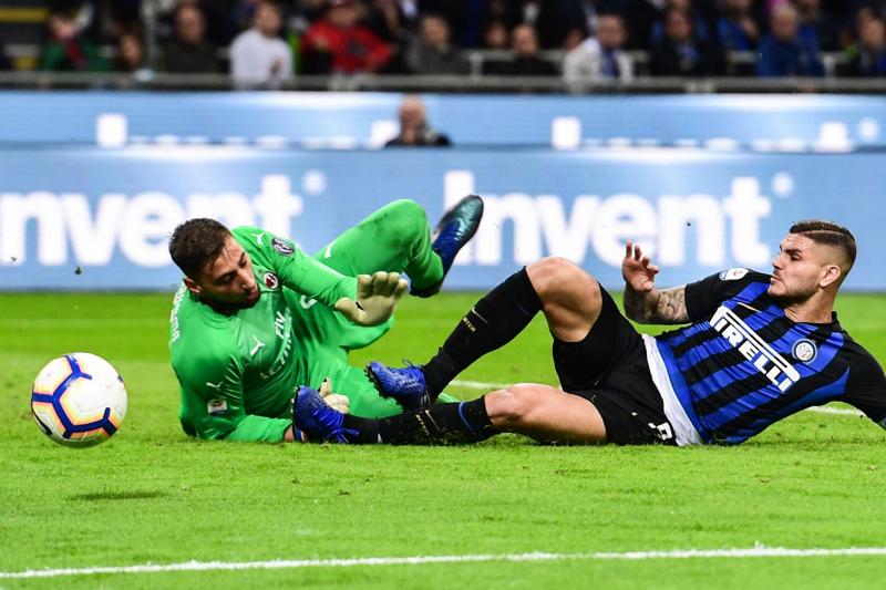DONNARUMMA-ICARDI (Foto Lapresse)