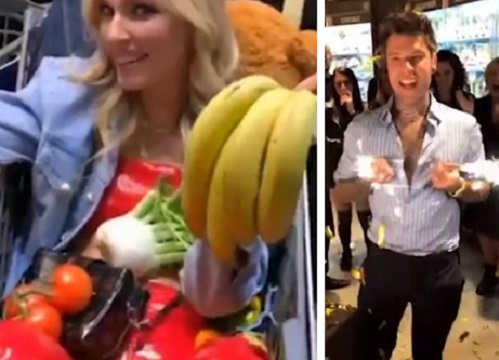 Fedez e Chiara Ferragni: folle party dentro un Carrefour Fedez e Chiara Ferragni: folle party dentro un Carrefour