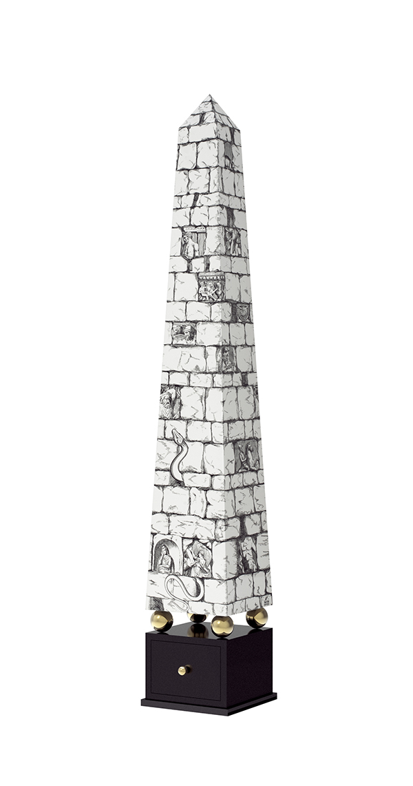Fornasetti 11 OBELISK MURO PROIBITO HR