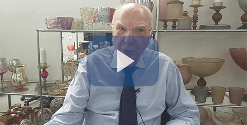 Franco Parentini Vetrerie di Empoli in Montenapoleone compie 80 anni video