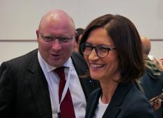 Giampaolo Berni Ferretti con il Presidente onorario di Milano Vapore Maria Stella Gelmini Giampaolo Berni Ferretti con il Presidente onorario di Milano Vapore Maria Stella Gelmini