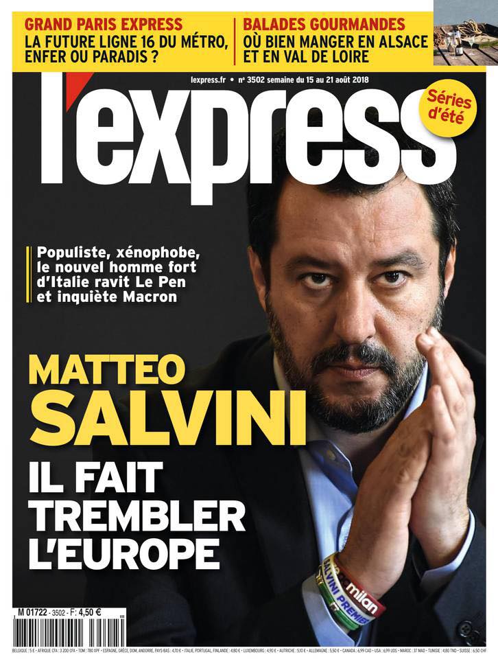 giornale francese Salvini