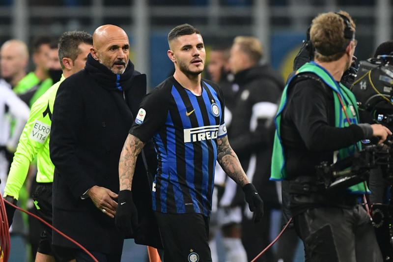 Icardi e Spalletti (foto Lapresse) Icardi e Spalletti (foto Lapresse)