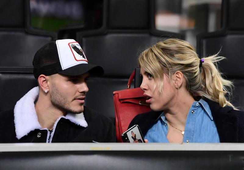 Mauro Icardi e Wanda Nara (foto Lapresse)