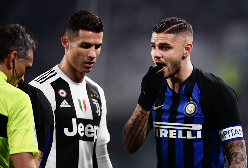 ICARDI E CRISTIANO RONALDO (foto Lapresse) ICARDI E CRISTIANO RONALDO (foto Lapresse)
