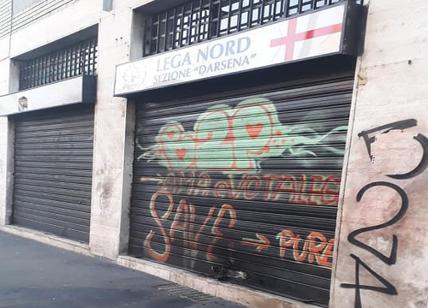 Milano, attacco alla sede della Lega sezione Darsena: saracinesca incendiata