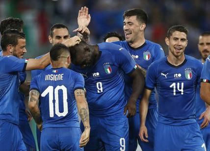 Italia-Arabia Saudita 2-1 Belotti-Balotelli in gol. Mancini: "Bel primo tempo"