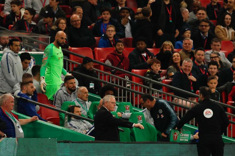 Sarri e Kepa (foto Lapresse) Sarri e Kepa (foto Lapresse)