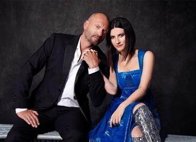 Laura Pausini e Biagio Antonacci foto di Cosimo Buccolieri ape