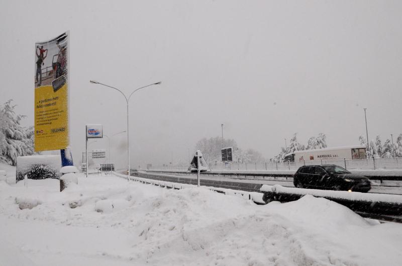 maltempo neve autostrada