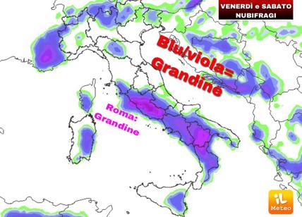 Previsioni meteo, allarme forti temporali e grandine sull'Italia