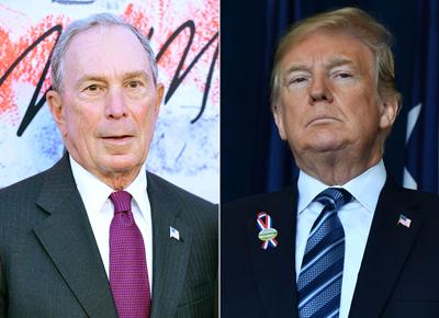 Michael Bloomberg donald trump ape