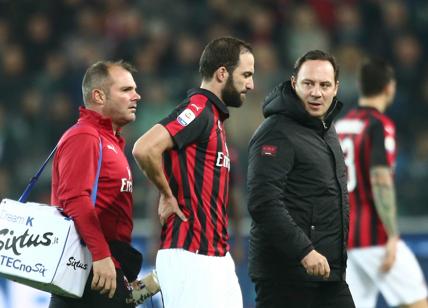 Milan, Gattuso: "Higuain ha sentito una fitta, speriamo di..."