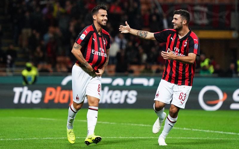 Suso e Cutrone (foto Lapresse)