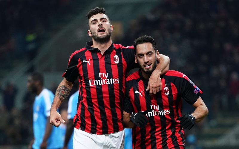 milan Calhanoglu Cutrone