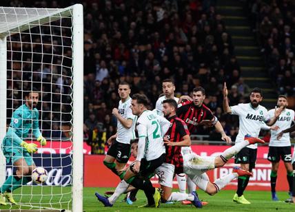 Milan-Sassuolo 1-0 sorpasso all'Inter. Gattuso: "Bene la fase difensiva, ma.."