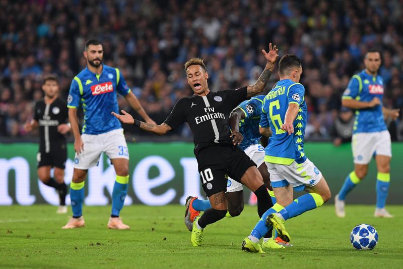 napoli psg neymar